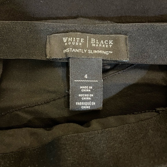 White House Black Market Instantly Slimming Bandage Pencil Skirt Black sz 4 - Picture 2 of 5